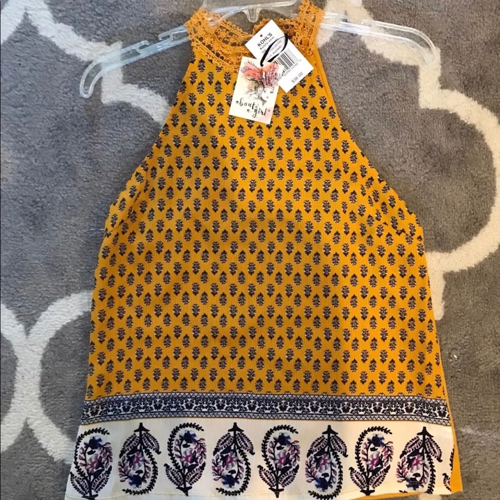Yellow Dress Top